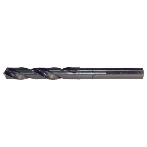 11/16 RHS / RHC HSS 118 Degree Radial Point 1/2 Reduced Shank Silver & Deming Drill - Steam Oxide - Exact Industrial Supply