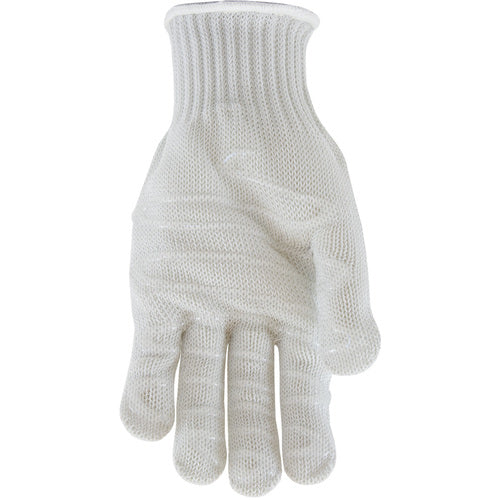 ‎22-601RHXL SS Engineered Yarn Glove - 3-str S-Steel Wr-Core/Poly - Hvy Wgt 1 Side Silagrip Coat - Wht - F-Fgr - Exact Industrial Supply