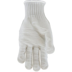‎22-601RHXL SS Engineered Yarn Glove - 3-str S-Steel Wr-Core/Poly - Hvy Wgt 1 Side Silagrip Coat - Wht - F-Fgr - Exact Industrial Supply