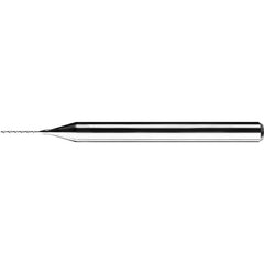 2.9 mm Dia. × 3 mm Shank × 34.8 mm Flute Length × 60 mm OAL, Extended, 130°, AlTiN, 2 Flute, Straight / Cylindrical Solid Carbide Drill - Exact Industrial Supply