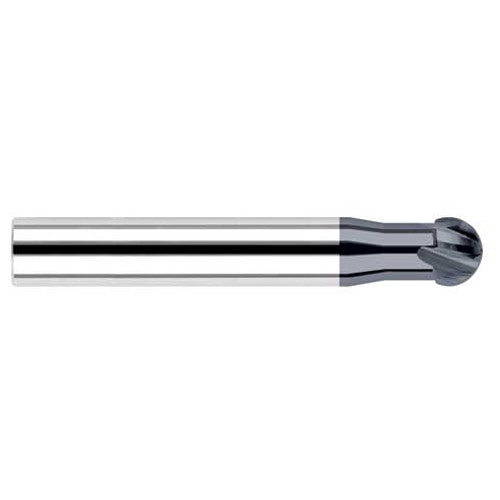 Undercutting End Mills - 0.1181″ Cutter Diameter × 0.5000″ (1/2″) Neck Length × 220° Carbide Undercutting End Mill, 4 Flutes, AlTiN Coated - Exact Industrial Supply