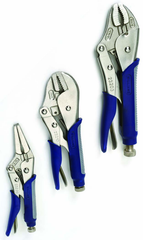 3 Piece - Asst Jaw Cushion Grip Locking Plier Set - Apex Tool & Supply