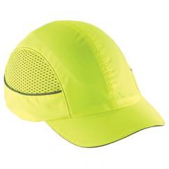 8960 SHORT BRIM LIME BUMP CAP W/LED - Apex Tool & Supply