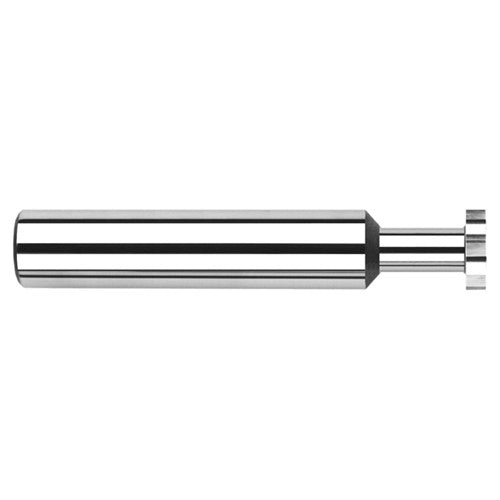 0.6250″ (5/8″) Cutter Diameter × 0.1200″ Width 0.5000″ (1/2″) Reach Carbide Retaining Ring Keyseat Cutter, 8 Flutes - Exact Industrial Supply