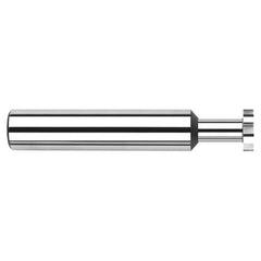 0.3750″ (3/8″) Cutter Diameter × 0.0860″ Width 0.2500″ (1/4″) Reach Carbide Retaining Ring Keyseat Cutter, 8 Flutes - Exact Industrial Supply