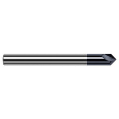 Engraving Cutters - 0.1250″ (1/8″) Shank Diameter × 50° included Carbide Marking Cutter, 2 Flute, AlTiN Coated - Exact Industrial Supply