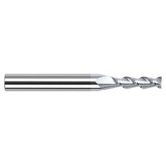 High Helix End Mills for Aluminum Alloys - 0.2500″ (1/4″) Cutter Diameter × 0.7500″ (3/4″) Length of Cut Carbide 45° Helix Square End Mill, 2 Flutes, TiB2 Coated - Exact Industrial Supply