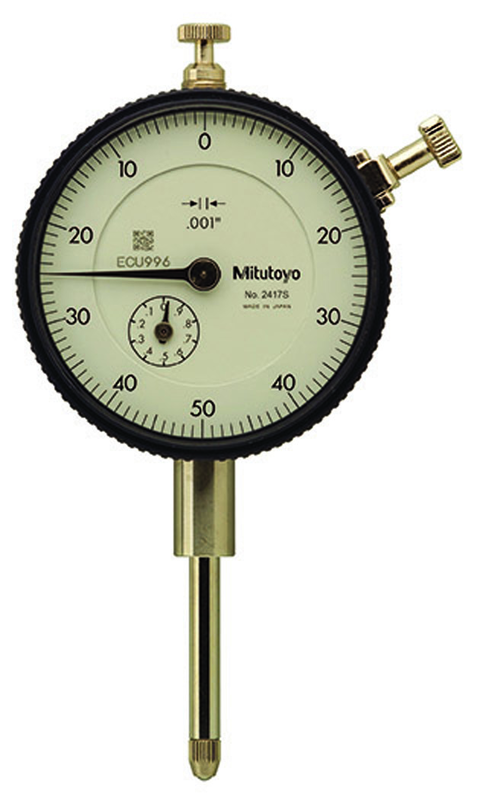 1" Total Range - 0-50-0 Dial Reading - AGD 2 Dial Indicator - Apex Tool & Supply