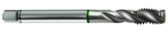 M14x1.0 6H 3-Flute Cobalt Green Ring Semi-Bottoming 40 degree Spiral Flute Tap-Bright - Apex Tool & Supply