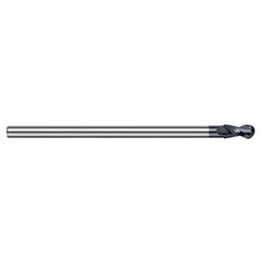 ‎3/4″ Dia. × 5/8″ Shank × 1-1/8″ DOC × 6″ OAL, Carbide AlTiN, 2 Flute, Ballnose End Mill