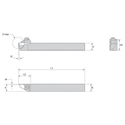 WMT RH Toolholder .750 x .750 Seat 1 - Exact Industrial Supply