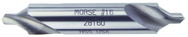 Size 17; 7/32 Drill Dia x 3-1/4 OAL 60° HSS Combined Drill & Countersink - Apex Tool & Supply