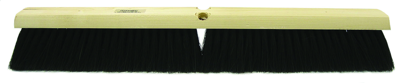 18" - Black Fine Sweeping Broom Without Handle - Apex Tool & Supply