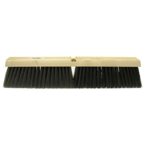 18″ - Black Medium Sweeping Broom Without Handle - Apex Tool & Supply