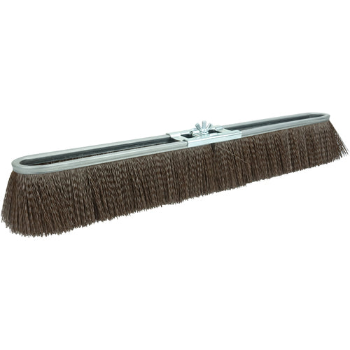 18″ Vortec Pro Coarse Sweep Strip Broom, Brown Polypropylene Fill - Apex Tool & Supply