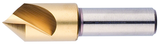 1-1/4" Size-1/2 Shank-60°-HSS Single Flute Countersink - Apex Tool & Supply