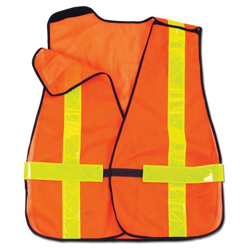 8080BAX Orange Non-Cert X-Back Vest - Apex Tool & Supply