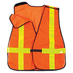 8080BAX Orange Non-Cert X-Back Vest - Apex Tool & Supply