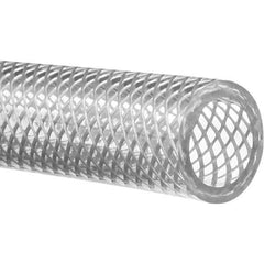 Value Collection - 1/2" ID x 3/4" OD, 100' Long, PVC Reinforced (FDA) Tube - Clear, 300 Max psi, -50 to 150°F - Apex Tool & Supply