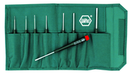 8 Piece - Precision Slotted Screwdriver Set - #26099 - Includes: 1.0 - 4.0mm - Canvas Pouch - Apex Tool & Supply