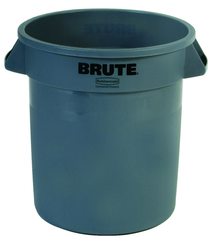 Brute - 10 Gallon Round Container - Double-ribbed base - Apex Tool & Supply