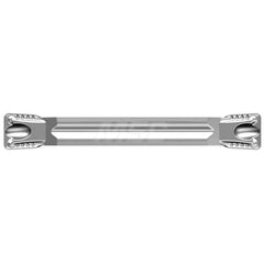Grooving Insert: YG602, Solid Carbide TiAlN Finish, Neutral, 0.118″ Cutting Width