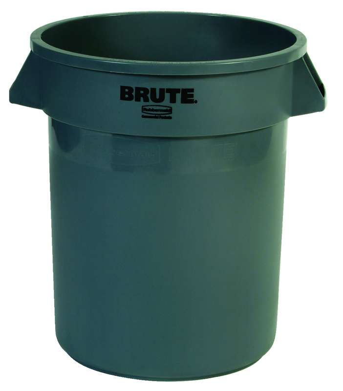 Brute - 20 Gallon Round Container --Â Double-ribbed base - Apex Tool & Supply