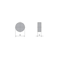 Milling Insert:  RNGN 120700TN-010D CTIS710,  CTIS710,  Ceramic N/A Finish,  1.0000″ OAW