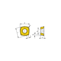 Milling Insert:  XOLX 120410SR-M50 CTPP235,  CTPP235,  Solid Carbide N/A Finish,  1.0000″ OAW
