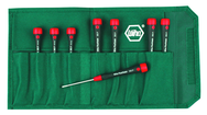 7 Piece - .7 - 3mm - In Pouch - PicoFinish Precision Hex Screwdriver Metric Set - Apex Tool & Supply