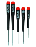 5 Piece - Ergo Handle Screwdriver Set - Includes: TX-10; TX-15; TX-20; TX-25; TX-30; 8" Long - Apex Tool & Supply