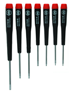 8PC T1-T8 PRECISION TORX SET - Apex Tool & Supply