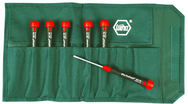 6 Piece - T6; T7; T8 x 40mm; T9; T10 x 50mm; T15 x 60mm - PicoFinish Precision MagicSpring® Screw Holding Torx® Screwdriver Set - Apex Tool & Supply