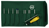 12 Piece - System 4 ESD Safe Drive-Loc Interchangeable Set - #26985 - Slotted 1.5 - 4.0 and Phillips #000 - 1 and Torx® T1-T15 - Canvas Pouch - Apex Tool & Supply