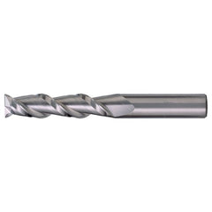 ‎3/8″ × 3/8″ × 1/2″ × 2-1/2″ RHS / RHC Solid Carbide 2-Flute Square End High-Performance End Mill for Aluminum - TiCN - Exact Industrial Supply