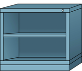 Desk-Standard Cabinet - Base Shelf - Adjustable Shelf - 30 x 28-1/4 x 26-7/8" - Apex Tool & Supply