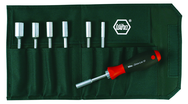 8 Piece - Drive-Loc VI Interchangeable Set Metric Nut Driver - #28198 - Includes: 5.0; 5.5; 6.0; 7.0; 8.0; 9.0; and 10.0mm - Canvas Pouch - Apex Tool & Supply