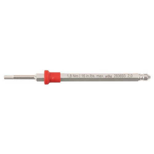 2.0MM TORQUEFIX HEX BLADE - Apex Tool & Supply