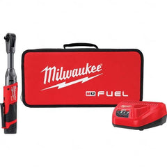 Milwaukee Tool - Cordless Impact Wrenches & Ratchets Voltage: 12.0 Drive Size (Inch): 3/8 - Apex Tool & Supply