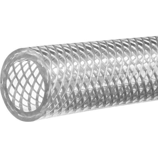 Value Collection - 1" ID x 1-1/4" OD, 10' Long, PVC Reinforced (3A) Tube - Clear, 120 Max psi, -50 to 150°F - Apex Tool & Supply