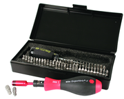 53 Piece - TorqueVario-S Handle 10-50 In/Lbs Handle - #28595 - Includes: Slotted; Phillips; Torx®; Hex Inch & Metric; Pozi; Torq Set and Triwing Bits - Storage Box - Apex Tool & Supply