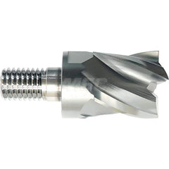 YG-1 - Square End Mill Heads; Mill Diameter (Inch): 1 ; Mill Diameter (Decimal Inch): 1.0000 ; Number of Flutes: 4 ; Length of Cut (Inch): 1 ; Length of Cut (Decimal Inch): 1.0000 ; Connection Type: M12 - Exact Industrial Supply