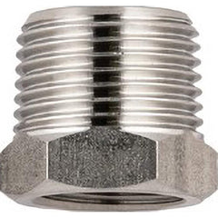 Aignep USA - Stainless Steel Pipe Fittings; Type: Reducer ; Fitting Size: 3/8 x 1/2 ; End Connections: BSPP ; Material Grade: 316L Stainless Steel ; Pressure Rating (psi): 290 - Exact Industrial Supply