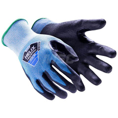 Cut, Puncture & Abrasive-Resistant Gloves: Size 2XS, ANSI Cut A5, ANSI Puncture 4, Polyurethane, HPPE Blend Blue, Palm & Fingers Coated, HPPE Blend Lined, HPPE Blend Back, Textured Grip, ANSI Abrasion 5