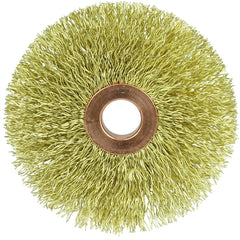 3″ × 1/2″-0.014″ Wire Size - Brass Non-Sparking Wire Wheel - Apex Tool & Supply
