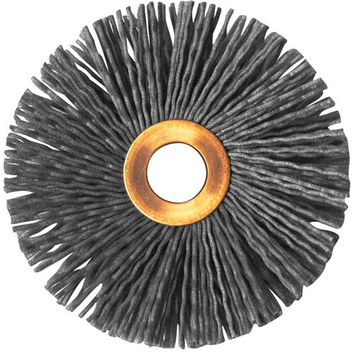 3″ Diameter-1/2″ Arbor Hole - Abrasive Nylon-Copper Center Straight Nylox Wheel - Apex Tool & Supply