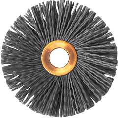 3″ Diameter-1/2″ Arbor Hole - Abrasive Nylon-Copper Center Straight Nylox Wheel - Apex Tool & Supply