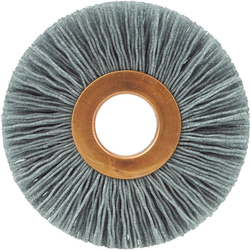 2-1/2″ Small Diameter Nylox Wheel, .022/120SC Crimped Fill, 5/8″ Arbor Hole - Apex Tool & Supply
