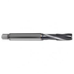 3/8-24 2B 4-Flute PM Cobalt Semi-Bottoming 15 degree Spiral Flute Tap-TiCN - Apex Tool & Supply