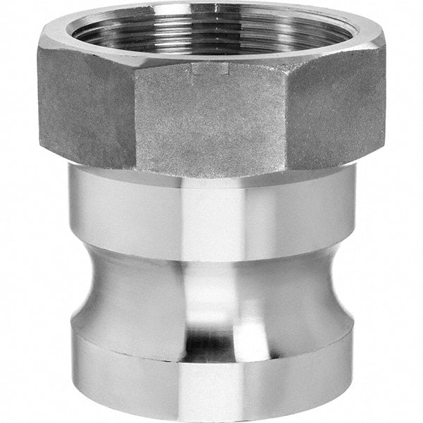 USA Sealing - 1-1/2" x 1-1/2" Cam & Groove Male Adapter Female NPT Thread - Apex Tool & Supply
